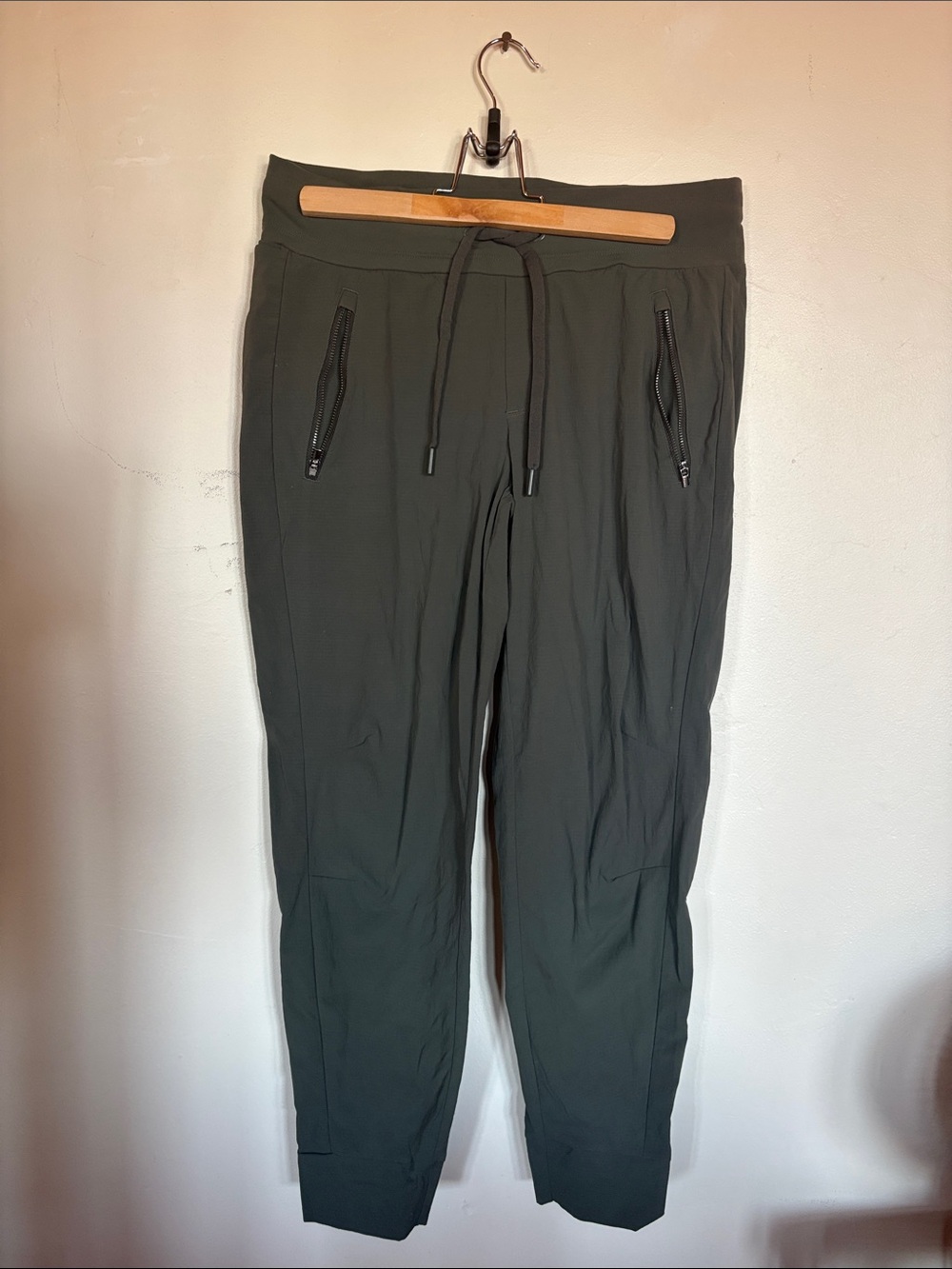 Athleta Olive Green Drawstring Jogger Pants